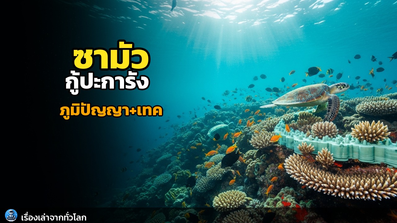 ใต้ผืนน้ำซามัว: ปะการังคืนชีพด้วยภูมิปัญญาและเทคโนโลยี