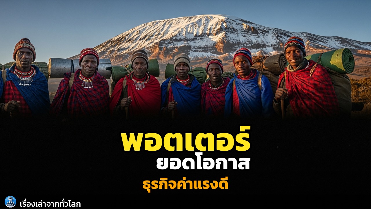 จากเงาเทือกเขา สู่ยอดเขาแห่งโอกาส: เมื่อพอตเตอร์คิลิมันจาโรสร้างธุรกิจ 'ค่าแรงแห่งศักดิ์ศรี'