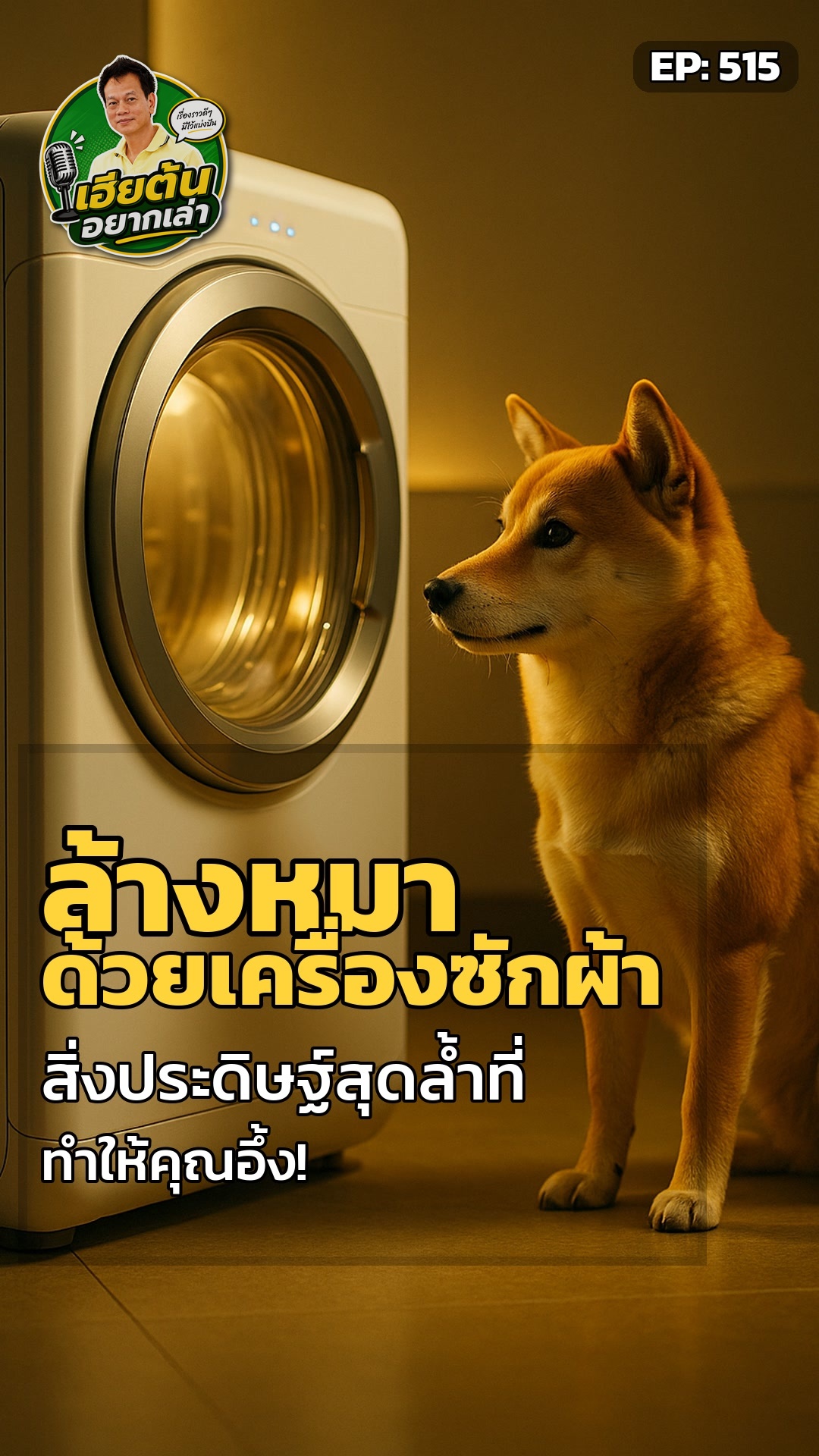 เมื่อน้องหมาต้องเข้าเครื่องซักผ้า: อนาคตของการอาบน้ำหมา