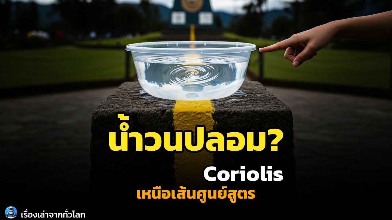 เปิดโปงความจริงเหนือเส้นศูนย์สูตร: น้ำวนลวงตา และปรากฏการณ์ Coriolis ที่คุณไม่เคยรู้!